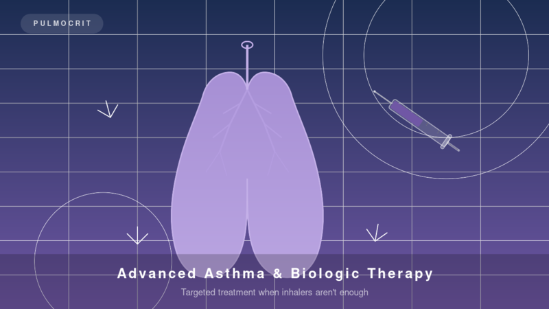 Advanced asthma biologic therapy FeNO testing